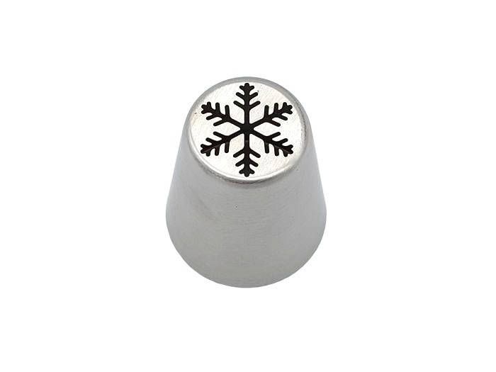 Насадка кондитерська для крему та прикрашання тортів велика малайзійська Сніжинка №50 D 3,8/2,5 cm H 4,2 cm