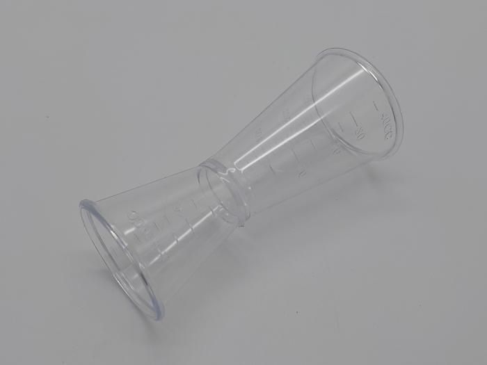 Джиггер барний мірний полікарбонат Міряльний  стакан для коктейлів з поділками Мірник для бару 20/40 мл