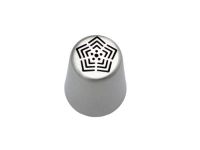 Насадка кондитерська для крему та прикрашання тортів велика малайзійська №75 Зірка D 3,8 / 2,5 cm H 4,2 cm