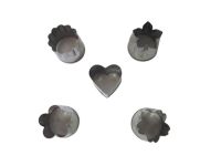 Набір кондитерських насадок для канапе з нержавіючої сталі 5 штук D 2,2 cm H 2,5 cm