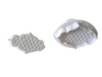 Набори кондитерських плунжерів для мастики та печива пластиковий Ажурний 2 в наборе штуки