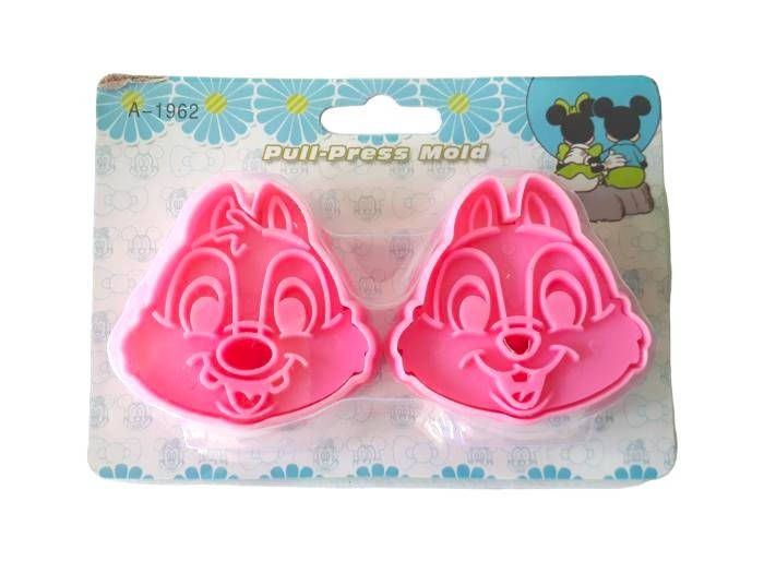 Набори кондитерських плунжерів для мастики та печива пластиковий Бурундуки 2 штуки