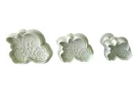 Набори кондитерських плунжерів для мастики та печива пластиковий Візерунок 2 штуки