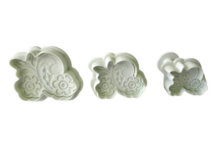 Набори кондитерських плунжерів для мастики та печива пластиковий Візерунок 2 штуки