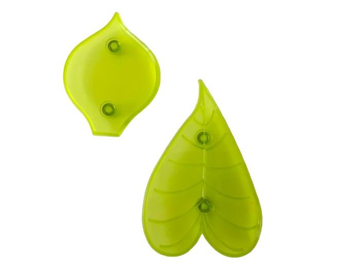 Набори кондитерських плунжерів для мастики та печива пластиковий Лист лілії 2 штуки