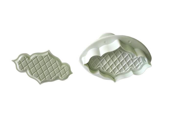 Набори кондитерських плунжерів для мастики та печива пластиковий Ажурний 2 штуки