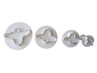 Набори кондитерських плунжерів для мастики та печива пластиковий Ажурний 4 штуки