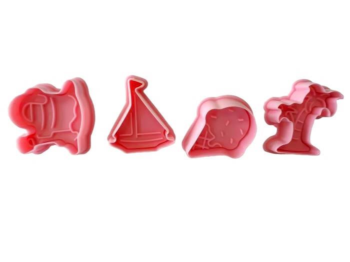 Набори кондитерських плунжерів для мастики та печива пластиковий Пальма 4 штуки