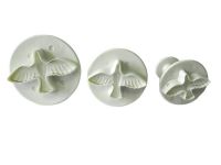 Набори кондитерських плунжерів для мастики та печива пластиковий Голуби 3 штуки