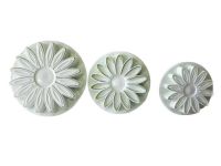 Набори кондитерських плунжерів для мастики та печива пластиковий Гербера 3 в наборі штуки