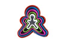 Пластикова форма для випікання печива та пряників Чоловічок Вирубування каттер для печива в наборі 5 штук H 3 cm