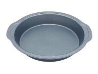 Форма для випічки пирога в духовці кругла Деко для запікання з тефлоновим покриттям D 26 cm H 5 cm