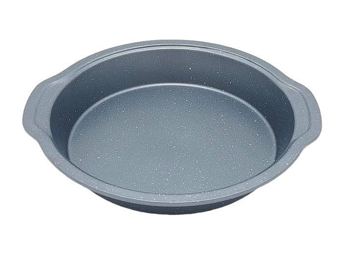 Форма для випічки пирога в духовці кругла Деко для запікання з тефлоновим покриттям D 26 cm H 5 cm