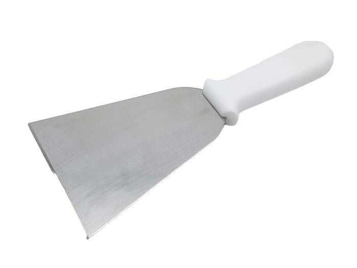 Шпатель різак для тесту з нержавіючої сталі Скребок дільник кондитерський з пластиковою ручкою L 25 cm / 14 * 11 см