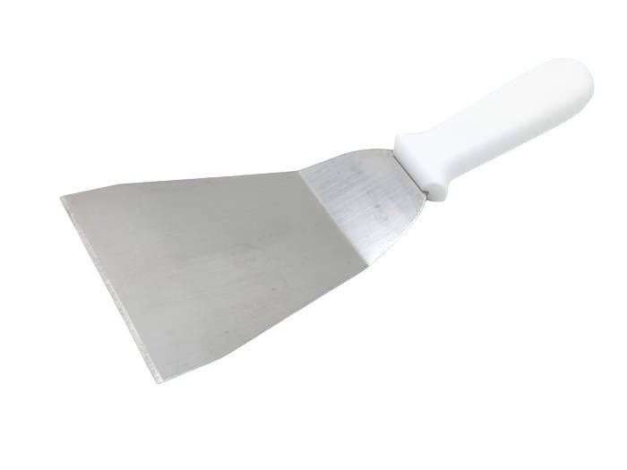 Шпатель різак для теста з нержавіючої сталі Скребок дільник кондитерський вигнутий L 28 cm / 18 * 12 cm
