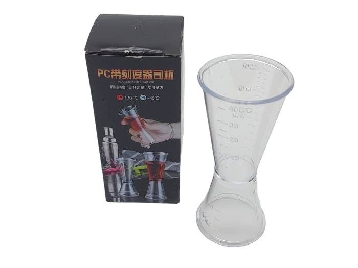Джиггер барний мірний полікарбонат Міряльний  стакан для коктейлів з поділками Мірник для бару 20/40 мл