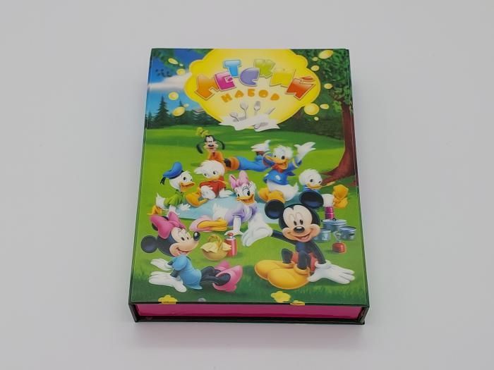 Набір дитячих столових приборів з нержавійки подарунковий в упаковці для дітей