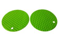 Підставка силіконова килимок під гаряче Підставка під гарячу чашку або кухоль силікон Коло набір 2 шт D 15cm