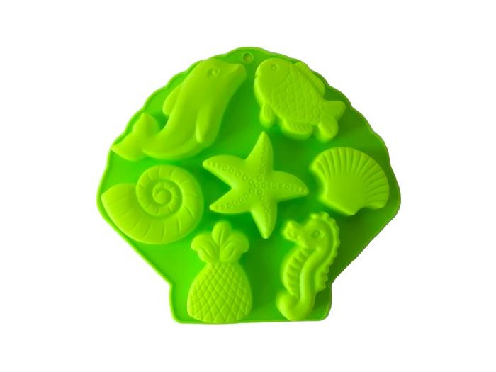Форма силіконова кондитерська для випічки печива і десертів Морська 7 штук 26*24 cm H 2,5 cm