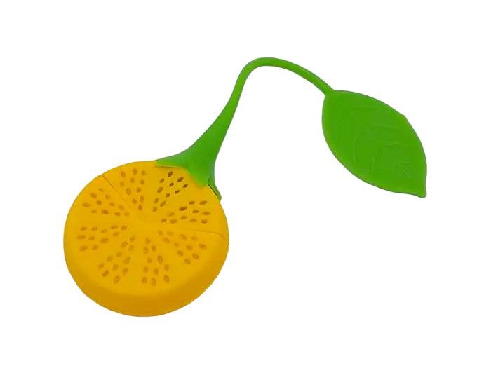 Ситечко для заварювання чаю силікон Силіконове ситечко для заварки чаю Заварник для чаю Фрукти L 18 cm D 5/7