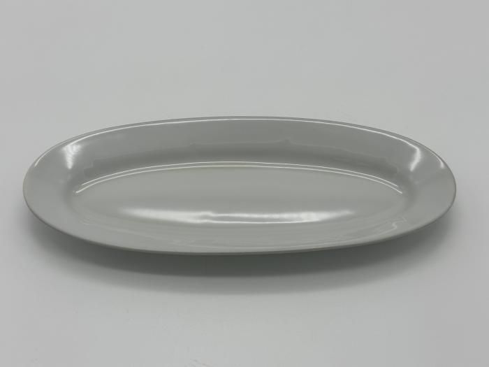 Оселедниця керамічна тарілка біла Блюдо овальне для оселедця з рівним краєм 26 * 10,5 cm H 2 cm