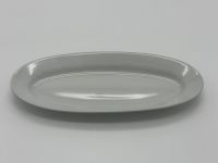 Оселедниця керамічна тарілка біла Блюдо овальне для оселедця з хвилястим краєм 26*10,5 cm H 2,5 cm