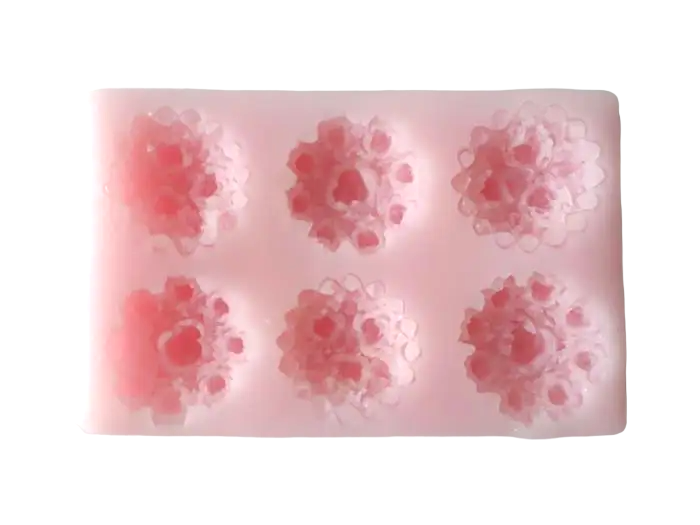 Молд силіконовий кондитерський для мастики та шоколаду Сніжинки 9,5*6 cm