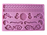 Молд силіконовий кондитерський для мастики та шоколаду Ажурний 13*20 cm