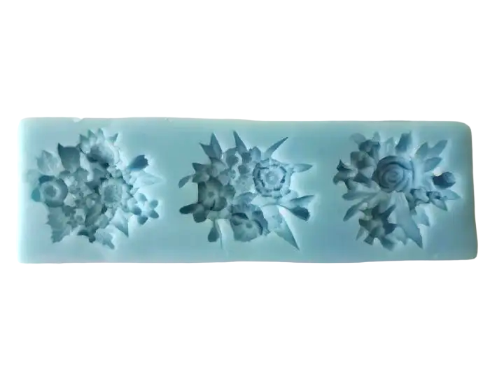 Молд силіконовий кондитерський для мастики та шоколаду Квіти 16*5 cm