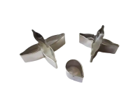 Форма для випічки печива каттер Вирубка металева Фуксія в наборі 3 штуки