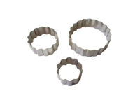 Форма для випічки печива каттер Вирубка металева Гвоздика в наборі 3 штуки