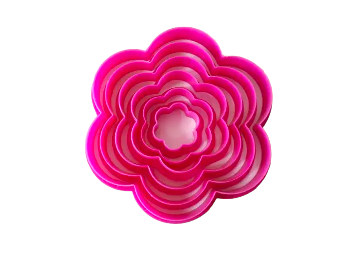 Пластикова форма для випічки печива і пряників Квіточка Вирубка каттер для печива в наборі 6 штук