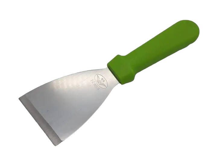 Шпатель різак для тіста з нержавійки Скребок дільник кондитерський з пластиковою ручкою L 24 cm / 10 * 7,5 cm