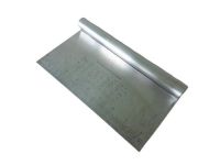 Шпатель скребок з нержавійки кондитерський рівний з лінійкою 22*12 cm