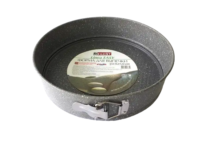 Форма роз'ємна для випічки торта і пирога кругла металева зі знімним дном D 28 cm H 7 cm