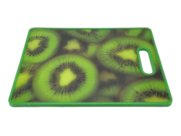 Дошка обробна прямокутна пластикова кухонна з малюнком 3D для нарізування овочів та продуктів 30*38 cm
