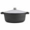 Кастрюля чугунная большая с алюминиевой крышкой  Brizoll CASSEROLE 280 мм 6 литров