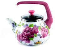 Чайник эмалированный Interos Пион для всех видов кухонных плит 2,2 л