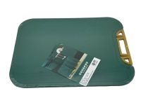 Дошка обробна зелена пластикова пластикова кухонна для нарізання овочів і продуктів 35*27 cm