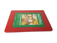 Дошка обробна пластикова професійна професійна товста велика кухонна для оброблення м'яса 44,5*30 cm ЧЕРВОНА