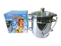 Соковарка з нержавіючої сталі 8 літрів Україночка внутрішній D 26 cm зовнішній D 27,5 cm Нержавіюча сталь