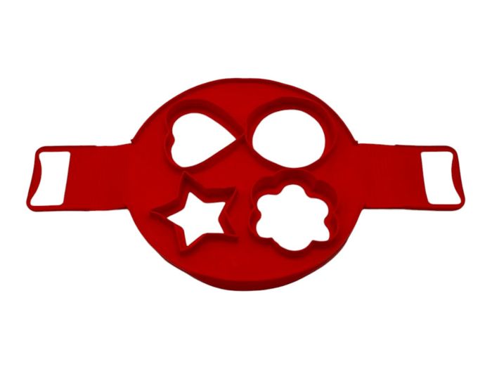 Форма силіконова для оладок Формочка для омлету яєчні та сирників Асорті 4 порції D 18 cm/4,5-6 cm