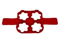 Форма силіконова для оладок Формочка для омлету яєчні та сирників Квітка 4 порції 16*16 cm D 6 cm