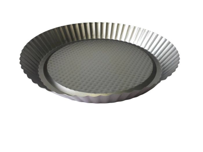 Форма для випічки пирога в духовці кругла Хвиля Деко для запікання D 26,5cm H 4cm