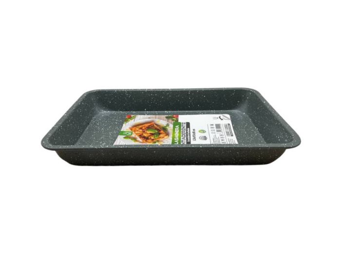 Форма для випічки пирога в духовці прямокутна Деко для запікання з тефлоновим покриттям 31,5*21,5*4cm