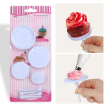 Набір гвоздиків кондитерських пластикових тримачів для створення квітів, кексів і роботи з кремом 4 штуки