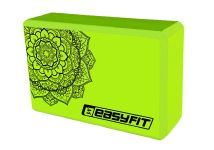 Блок для йоги EasyFit EVA з малюнком м'ятний