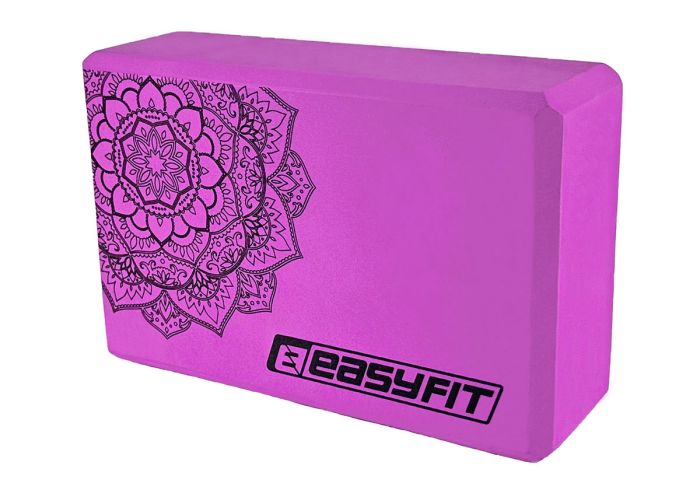 Блок для йоги EasyFit EVA з малюнком м'ятний