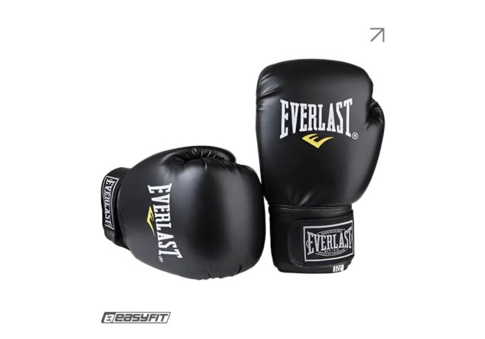 Боксерські рукавички Everlast 16 унцій (16 oz) чорні