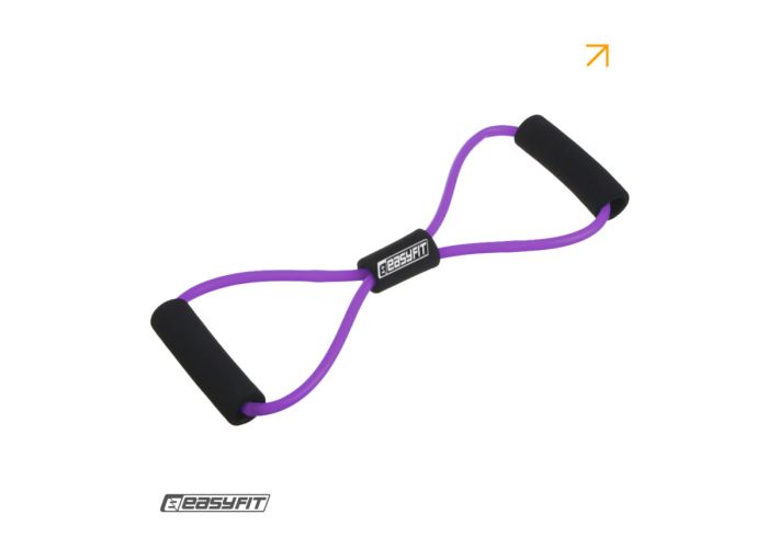Еспандер EasyFit вісімка трубчастий фіолетовий